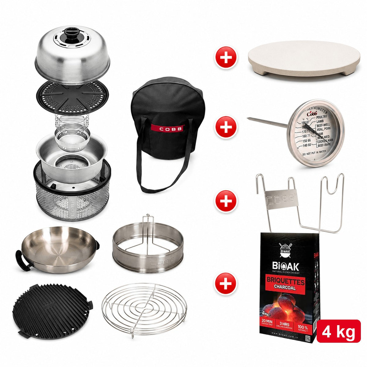 COBB Kitchen in a BOX rinkinys su BIOAK briketais